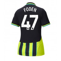 Fotbalové Dres Manchester City Phil Foden #47 Dámské Venkovní 2024-25 Krátký Rukáv